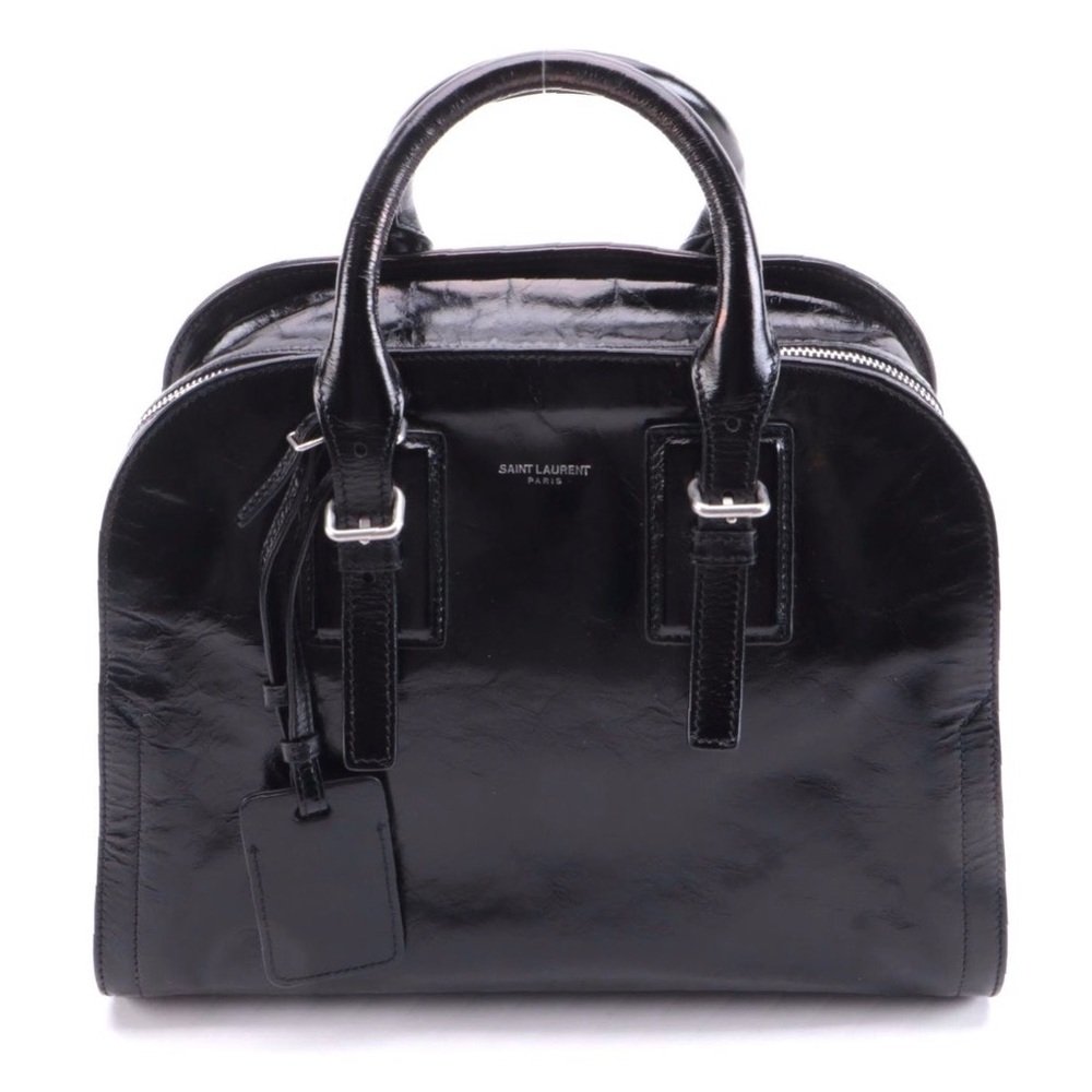 SOLD Saint Laurent Grenelle Black Patent Leather Bag